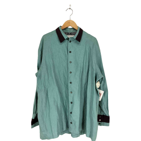 NEW ORDER ライン切替オーバーサイズ L/S シャツ メンズ